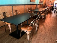 Restauranttafel met 2 stoelen (10x) - afbeelding 3 van  9