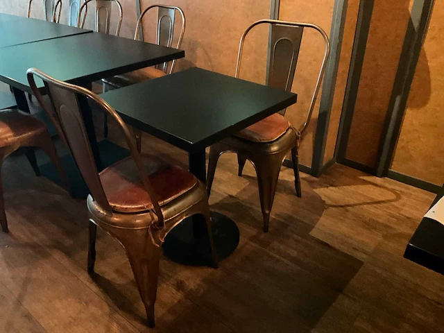 Restauranttafel met 2 stoelen (5x) - afbeelding 2 van  6