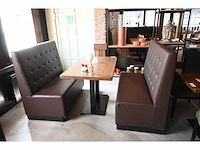 Restauranttafel met 2 treinbanken