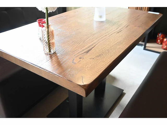 Restauranttafel met 2 treinbanken - afbeelding 6 van  6