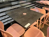 Restauranttafel met 3 krukken - afbeelding 2 van  4