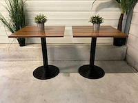 Restauranttafel met gietijzeren onderstel (2x) - afbeelding 2 van  7