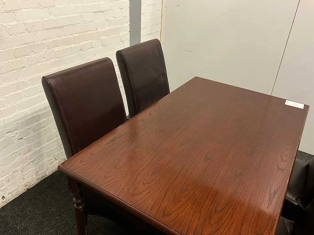 Restauranttafels + stoelen set (5x) - afbeelding 6 van  8