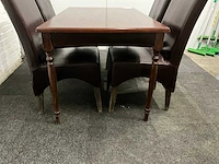Restauranttafels + stoelen set (5x) - afbeelding 7 van  8