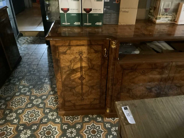 Retro dressoir met wandkast - afbeelding 2 van  7