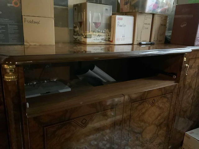 Retro dressoir met wandkast - afbeelding 4 van  7