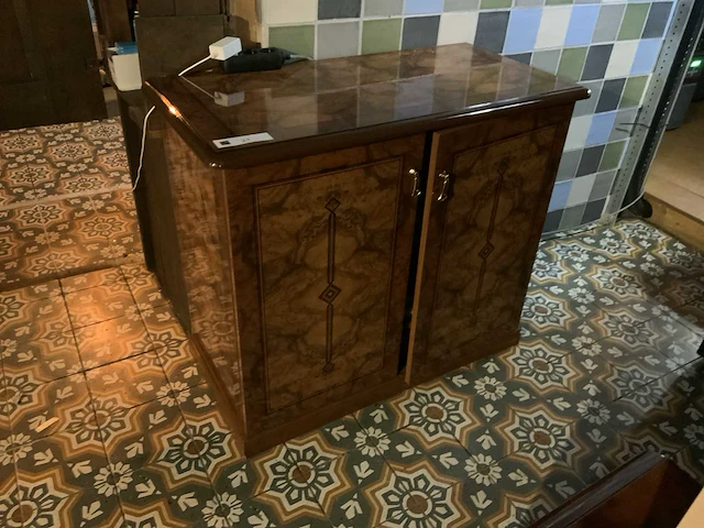 Retro dressoir met wandkast - afbeelding 5 van  7