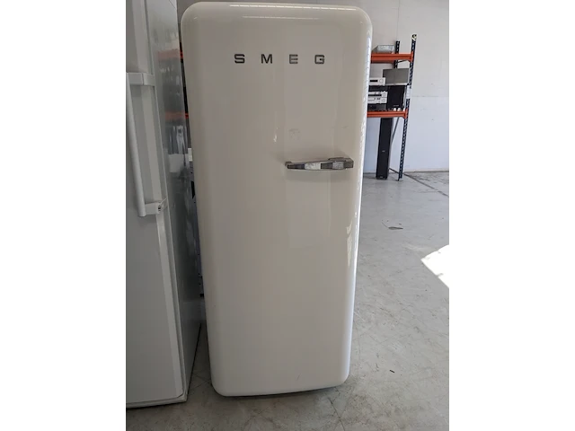 Retro koelkast smeg, fab28lw1, creme - afbeelding 1 van  7