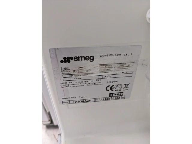 Retro koelkast smeg, s30strp4, hemelblauw - afbeelding 7 van  7