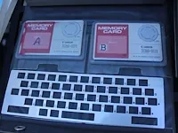 Retro pc canon x-07 met kleurenprinter x-710 inclusief twee memorykaarten 8 kb en documentatie. - afbeelding 4 van  5