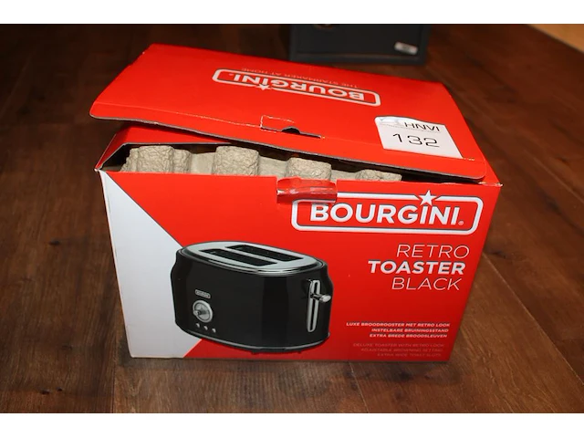 Retro toaster bourgini nieuw in doos. - afbeelding 3 van  3