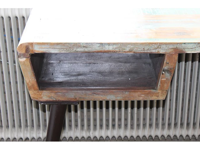 Retro werktafel met opbergvak. afmeting 110 x 51 x 81 cm. - afbeelding 2 van  2