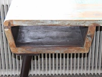Retro werktafel met opbergvak. afmeting 110 x 51 x 81 cm. - afbeelding 2 van  2