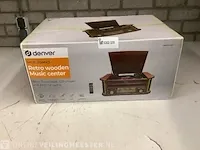 Retro wooden music center denver, mcr-50mk3, bruin - afbeelding 1 van  2