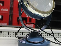 Retrolamp blauw. hoogte ca 28 cm. margeproduct - afbeelding 2 van  2