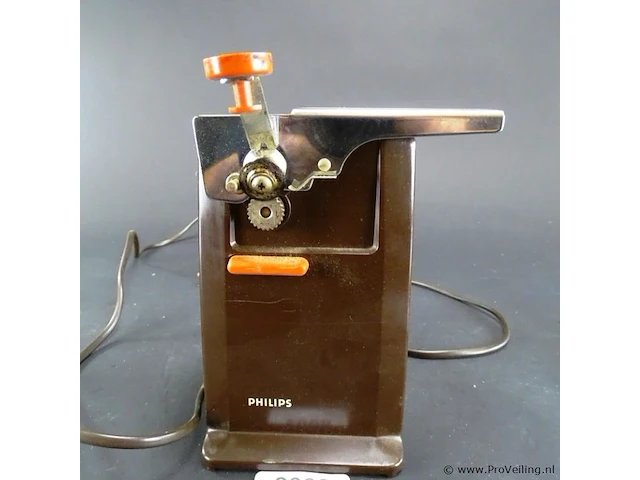 Reuze handige vintage elektrische philips blikopener - afbeelding 2 van  5