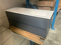 Reva matt antracite badmeubelset 140cm - afbeelding 5 van  11