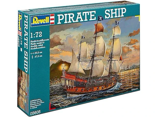 Revell revell_05605 modelkit ship 1 72 - piratenschip - afbeelding 2 van  4
