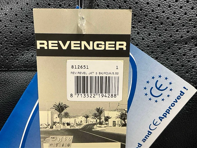Revenger revel leren motorjas maat 52 - afbeelding 6 van  6