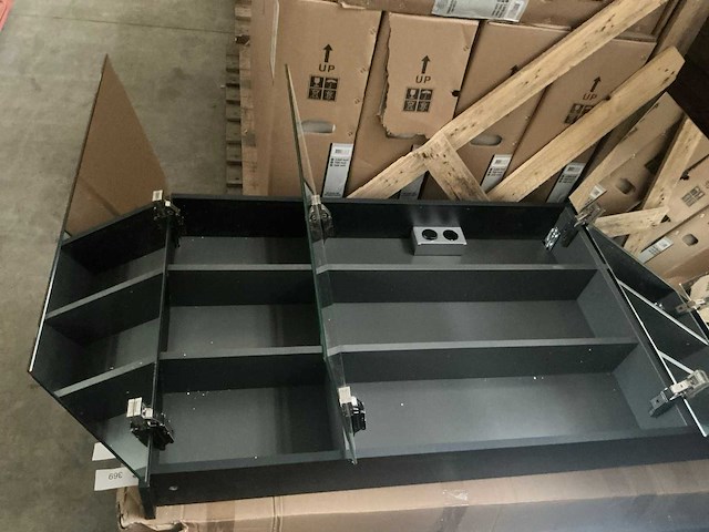 Revital badkamer spiegelkast black oak 140cm - afbeelding 4 van  6