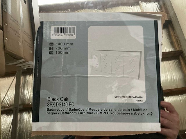 Revital badkamer spiegelkast black oak 140cm - afbeelding 6 van  6