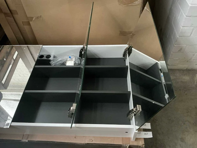 Revital badkamer spiegelkast mat wit 140cm - afbeelding 3 van  6