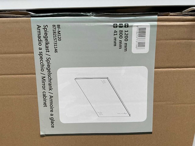 Revital bf-m120 badkamer spiegel 120cm (4x) - afbeelding 3 van  3