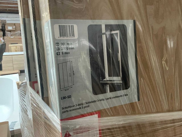 Revital l90- sd douche schuifdeur 3-delig - afbeelding 2 van  3