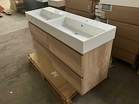 Revital light oak badmeubel 140cm - afbeelding 2 van  8