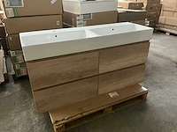 Revital light oak badmeubel 140cm - afbeelding 3 van  8