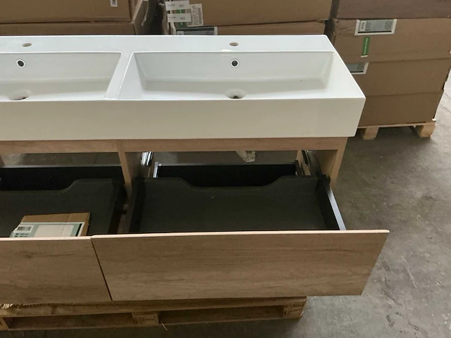 Revital light oak badmeubel 140cm - afbeelding 7 van  8
