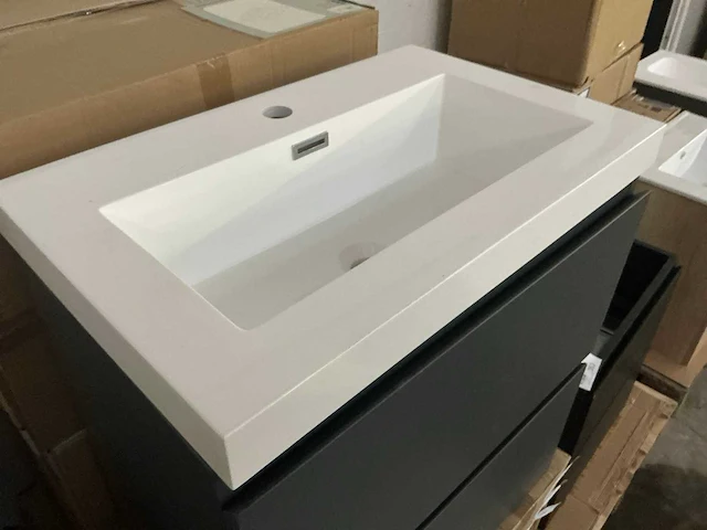 Revital matt antracite badmeubel 60 cm - afbeelding 5 van  7