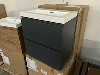 Revital matt antracite badmeubel 60 cm - afbeelding 3 van  7