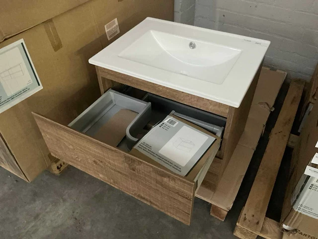 Revital oak badmeubel 60 cm - afbeelding 5 van  6