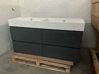 Revital painted matt antracite badmeubel 140cm - afbeelding 1 van  6