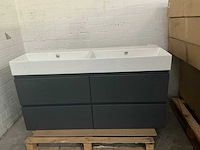 Revital painted matt antracite badmeubel 140cm - afbeelding 2 van  6