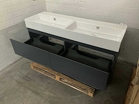 Revital painted matt antracite badmeubel 140cm - afbeelding 6 van  6