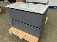 Revital painted matt antracite badmeubel 80cm - afbeelding 1 van  7