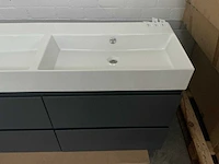 Revital painted matt antracite badmeubelset 140cm - afbeelding 6 van  10