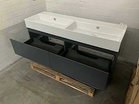 Revital painted matt antracite badmeubelset 140cm - afbeelding 7 van  10