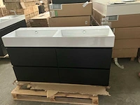 Revital painted matt antracite badmeubelset 140cm - afbeelding 1 van  10