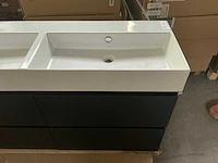 Revital painted matt antracite badmeubelset 140cm - afbeelding 4 van  10