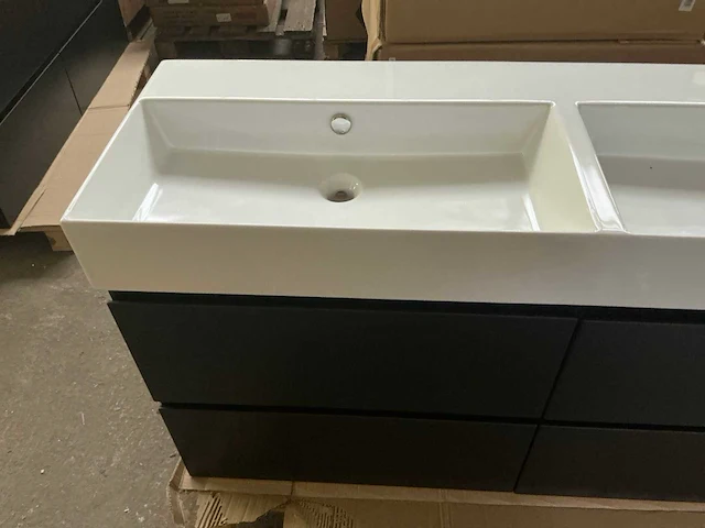 Revital painted matt antracite badmeubelset 140cm - afbeelding 5 van  10
