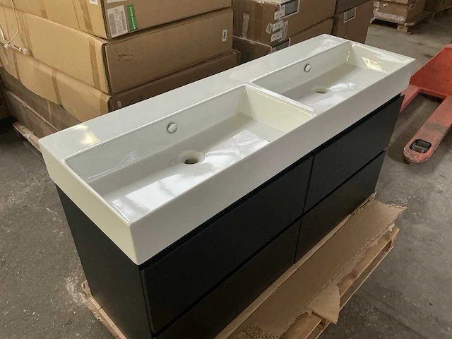 Revital painted matt antracite badmeubelset 140cm - afbeelding 6 van  10