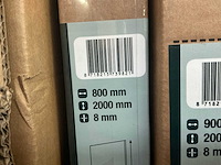 Revital qp-g80-mb douche nisdeur 80cm - afbeelding 2 van  3