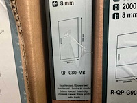 Revital qp-g80-mb douche nisdeur 80cm - afbeelding 3 van  3