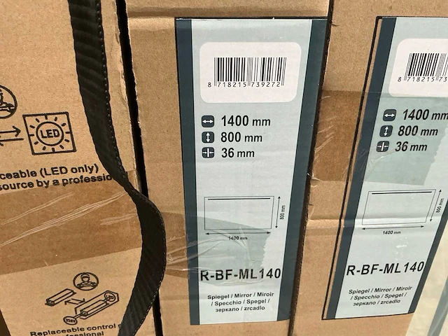 Revital r-bf-ml140 badkamer spiegel 140cm - afbeelding 3 van  3