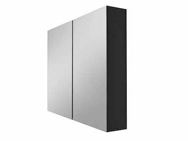 Revital r-spx-ds80 spiegelkast 80cm mat zwart - afbeelding 1 van  7