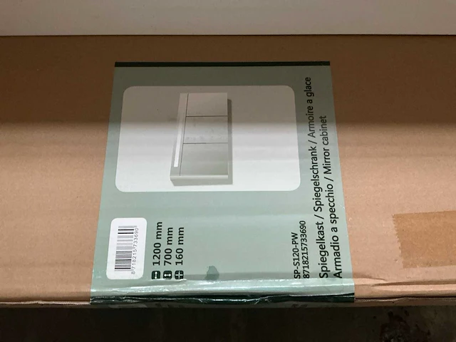 Revital sp-s120-pw spiegelkast 120cm - afbeelding 5 van  5