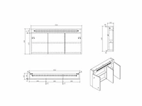 Revital sp-s120-pw spiegelkast 120cm - afbeelding 5 van  6